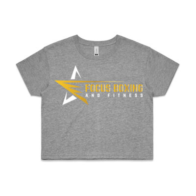 Women's Crop Tee Grey Thumbnail