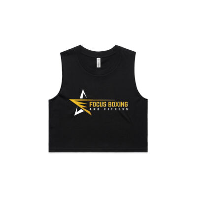Women's Crop Tank Black Thumbnail