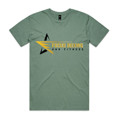 Men's Logo Tee with back print , Olive Thumbnail