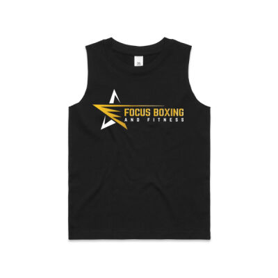 Kid's Logo Tank with back print Black/white Thumbnail