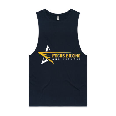 Men's Logo Tank with back print Black/White Thumbnail