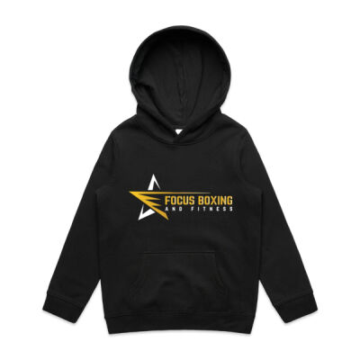 Kid's Unisex Hoodie Black with back print Thumbnail